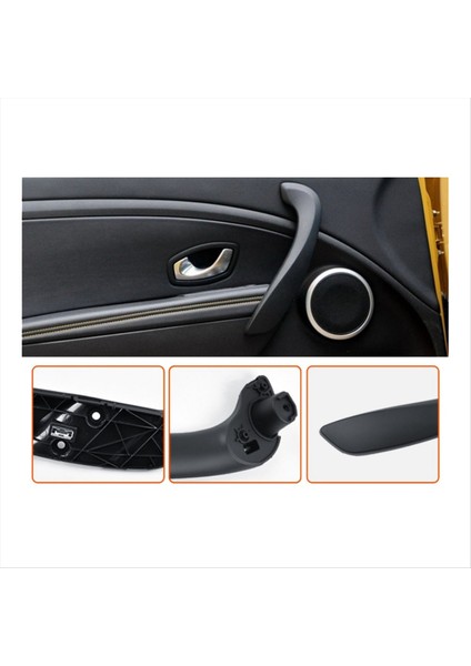 Araba Ön Sağ Iç Kapı Tutucu Renault Megane 3 2008-2016 Kapı Koltuk Emniyeti Iç Yan Braket Araç Aksesuarları Siyah (Yurt Dışından) modelleri