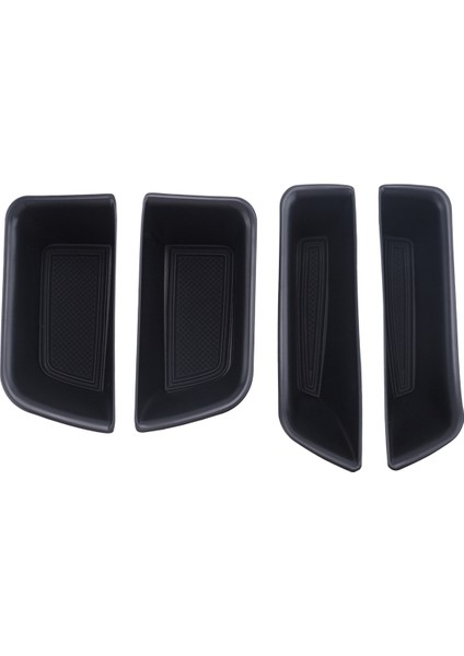 4 x Araba Kapı Kolu Koyu Kaplama Kutusu Depolama Organizatör Tepsi Grab Ton Kutusu For-Porsche Macan 2015-2021 (Yurt Dışından)