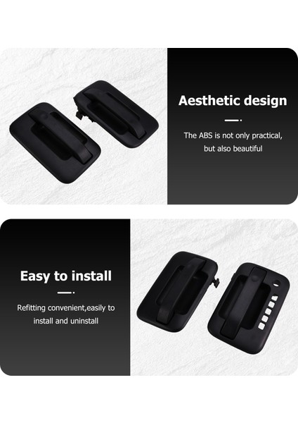 4pcs Ford F-150 2004-2014 5L3Z1522405CAA, 9L3Z1522405AA Için Ön ve Arka Dış Kapı Kolu Sürücü Tarafı W/tuş Takımı Deliği (Yurt Dışından) modelleri