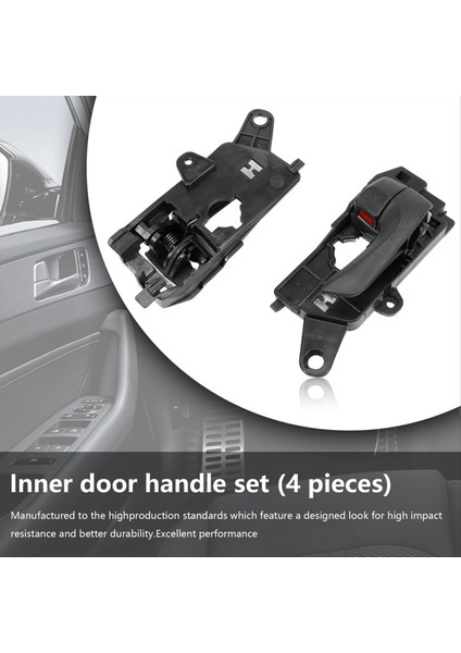 Hyundai Sonata Için Iç Kapı Kolu 2008-2010 826103k520hz 826203k520hz HY1352135 HY1353135 HY1552109 4pcs (Yurt Dışından) modelleri