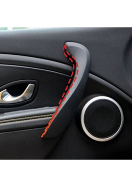 Araba Ön Sol Iç Kapı Kolu Renault Megane 3 2008-2016 Kapı Kolçak Iç Yan Braket Araba Aksesuarları Siyah (Yurt Dışından) modelleri