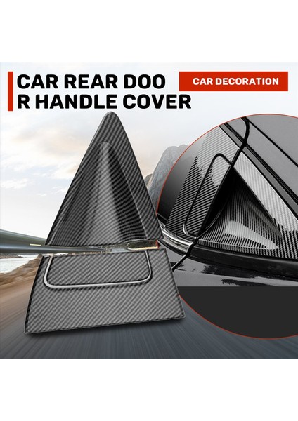 Honda Hr-V Hrv 2016-2018 Için Araba Karbon Fiber Yan Arka Kapı Kolu Kapak Kapağı (Yurt Dışından) fırsatları