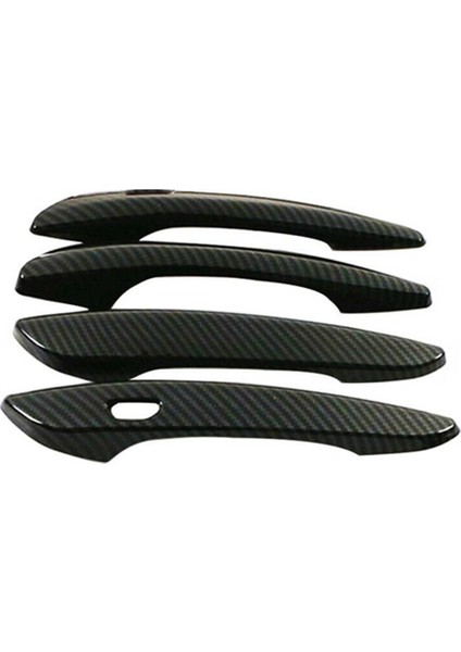 4pcs Karbon Fiber Araba Dış Yan Kapı Kolu Çerçeve Kapak Mazda Cx-30 CX30 2020 2021 2022 (Yurt Dışından)