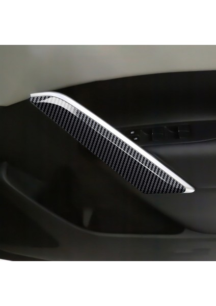 2pcs Karbon Fiber Araba Iç Kapı Kolu Trim Çekme Paneli Tutamağı Toyota Corolla Cross 2021 2022 Rhd (Yurt Dışından) modelleri