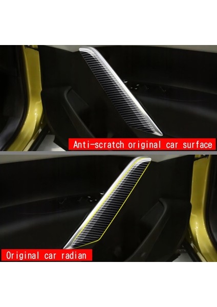 2pcs Karbon Fiber Araba Iç Kapı Kolu Trim Çekme Paneli Tutamağı Toyota Corolla Cross 2021 2022 Rhd (Yurt Dışından) fırsatları