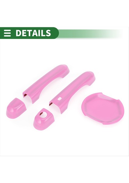 Araba Dış Kapı Kolu Kapak+Kapı Kase Kapağı Jeep Renegade Için Trim Kit 2015-2021 Aksesuarlar Pembe (Yurt Dışından) fırsatları