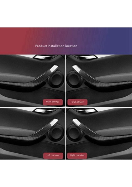 Araç Iç Kapı Kolu Kapak Çekme Paneli Trim Bmw X1 E84 09-15 Iç Koltuk Kapağı Kapak Trim 51412991775 51412991777, B (Yurt Dışından)