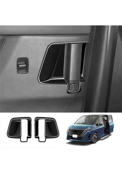 Parlak Siyah Doku Orta Kapı Iç Saplama Kası Kapak Nissan Serena C28 2022-2023 Araç Aksesuarları (Yurt Dışından) fırsatları
