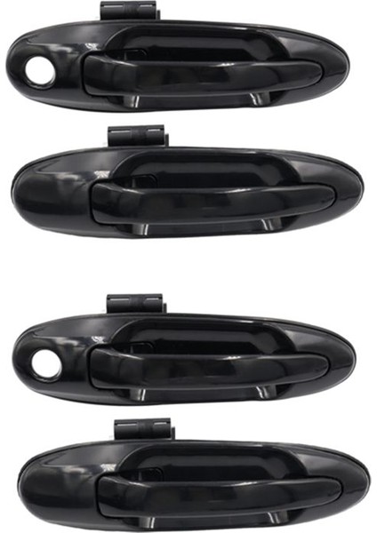 Land Cruiser Için LC100 / Lexus LX470 98-07 Araba Ön Arka Sol ve Sağ Dış Kapı Kolları (Siyah) (Yurt Dışından)