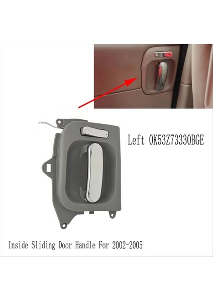 Kia Sedona Karnavalı Için Sürgülü Kapı Kolunun Içerideki Arka Iç Kapı Tutucu 2002-2005 Arka Sol 0K53Z73330BGE (Yurt Dışından) indirimleri