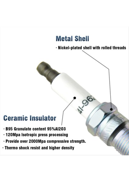 8pcs 41-962 Buji ve 48322 Chevy Silverado Gm 4.8l 5.3l 6.0l V8 (Yurt Dışından)