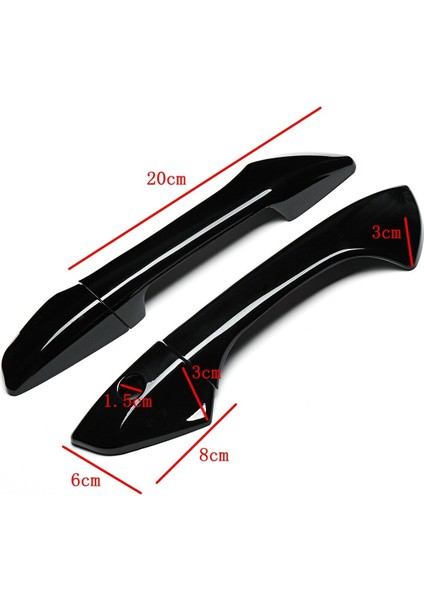 8pcs/kit Parlak Siyah Kapı Kolu Honda Accord Sedan 2008-2012 Için Kaplamalar Kaplar (Yurt Dışından) modelleri