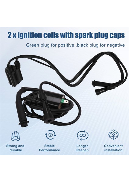 Honda Shadow Vlx 600 VT600 1988-2007 Için 1set Motosiklet Kontağı Bobini ve Buji Kapağı (Yurt Dışından) indirimleri