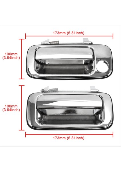 Toyota Land Cruiser Için 80 LC80 FZJ80 4500 1991 -1997 Araba Dış Arka Kapı Kolu Dış Kapı Kolu (Yurt Dışından) fiyatları
