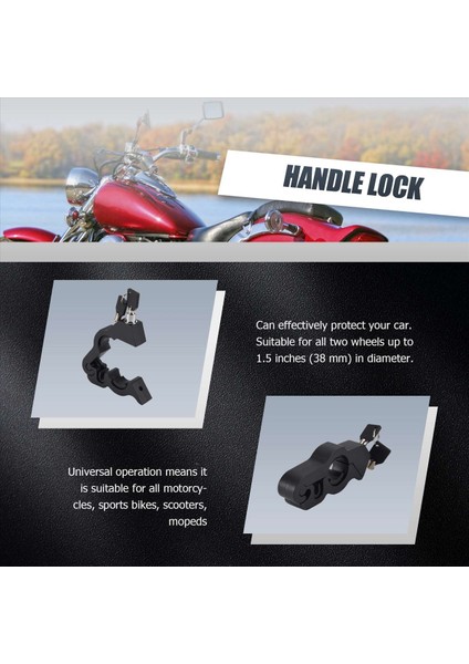 Motosiklet Kilidi-A Kavrama / Gazı / Fren / Gidon Kilidi Bisiklet, Scooter, Moped Veya Atv&#39;nizi 5 Saniyenin Altında Sabitlemek Için (Yurt Dışından) indirimleri