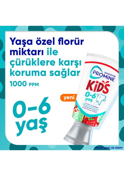 Promine 0-6 Yaş Çocuk Diş Macunu 50ml - Çilek Aromalı- 3 Adet modelleri