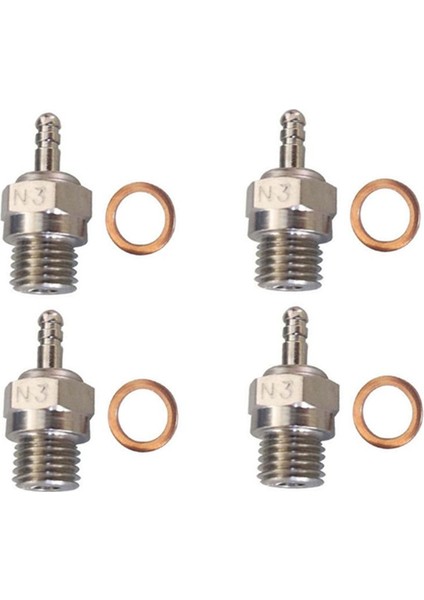 4pcs N3 Glow Fiş Nitro Kamyon Sıcak Spark Apex Sh Motor Parçaları Aksesuarları Yedek Os Rc Model Araba Hsp 70117 (Yurt Dışından)