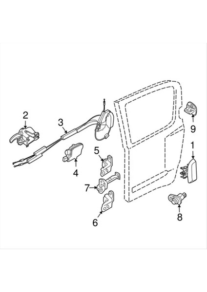 Nissan Frontier 2005-2018 Arka Sol Kapı Kilit Montajı 82501-ZP70A 82501ZP70A (Yurt Dışından) modelleri