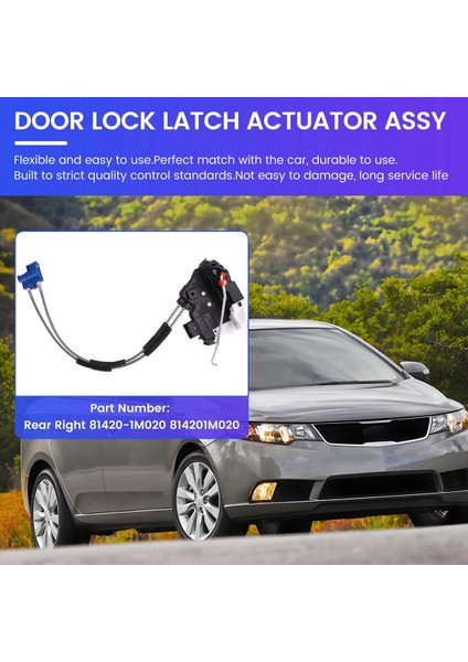 Kıa Forte 2009-2017 Lhd Kapı Mandalı Aktüatör Motoru 814201M020 Arka Sağ (Yurt Dışından) fırsatları