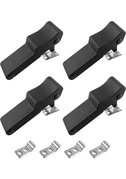 4x Esnek Yumuşak Siyah Kauçuk Çekme Mandal, Soğutucu Için Mandal, Tekne Bölmesi, Polaris Sportsman Için Kargo Kutusu 7081927 (Yurt Dışından)