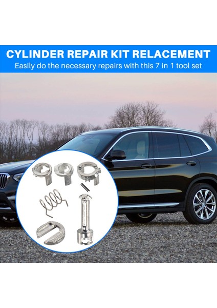 Araba Ön Sol ve Sağ Kapı Kilit Silindir Onarım Kiti Değiştirme 51217035421 For-Bmw X3 E83 X5 E53 (Yurt Dışından) indirimleri