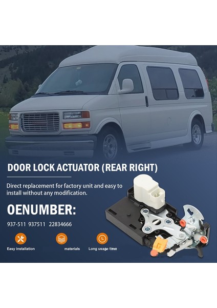 Güç Kapısı Mandalı Kilit Aktüatörü 937-511 937511 22834666 Express Için 1500 2500 3500 4500 Arka Sağ Yolcu Tarafı (Yurt Dışından) fiyatları