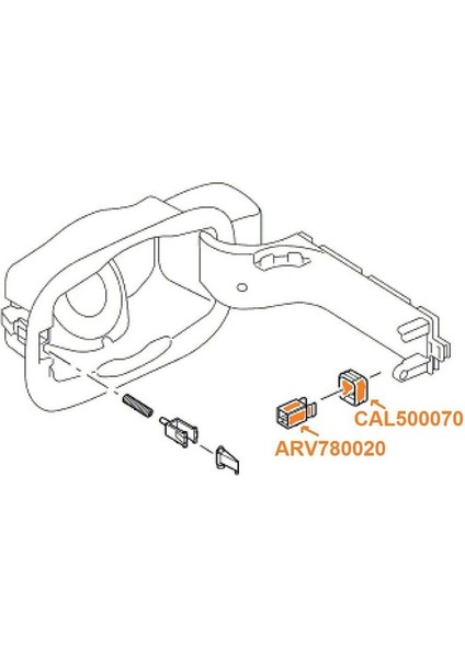 1set Gaz Yakıt Kapalı Klip Kapak Onayramı Için Yay Rover Lr3 Lr4 Ranger Rover Spor Lr Discovery 3/4 ARV780020 (Yurt Dışından) fırsatları