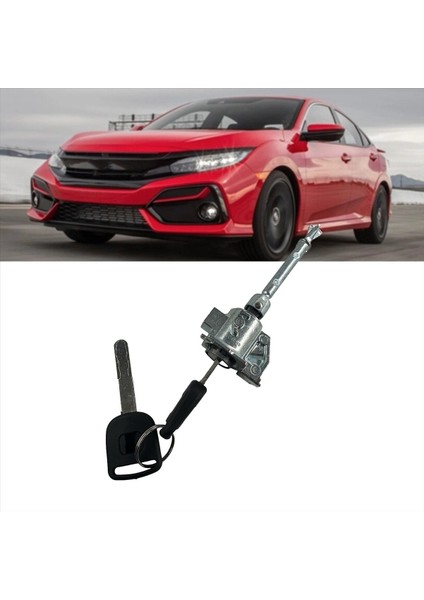 04921-TEA-A01 Honda Civic 2016-2021 Ön Kapı Kilidi Için 2 Keys Fc1 Fc7 ile Sol Sürücü Kapı Kilit Silindiri 04921TEAA01 (Yurt Dışından) indirimleri