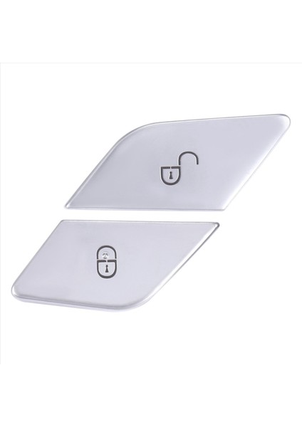 Araba Ön Kapı Kilit Anahtarı Düğmesi Araç Kilit Anahtarı Kapak 2059055251 Mercedes-Benz W205 W205 W447 W213 Lhd Gümüş (Yurt Dışından)