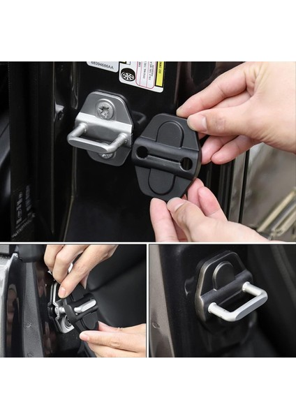 Kapı Vidası Koruyucu Kapak Jeep Wrangler Için Kapı Kilit Kapağı Jl 2018-2024 Gladiator Jt 2020-2024 Aksesuarlar (Yurt Dışından) indirimleri