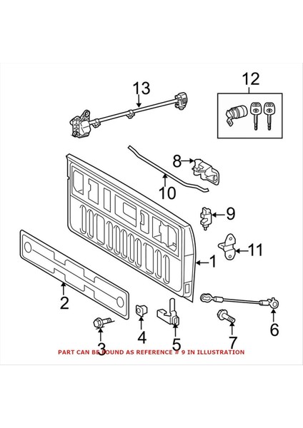 Toyota Tundra Için Sol ve Sağ Bagat Mandalı Kilit Aktüatör Montajı 2007-2021 65790-0C041 65780-0C041 (Yurt Dışından) modelleri