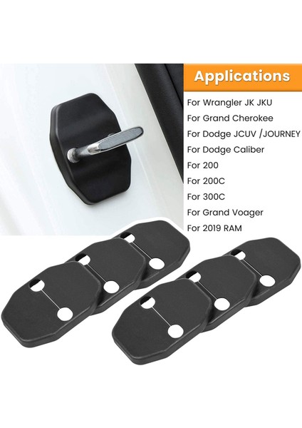 Kapı Kilidi Jeep Wrangler Için Koruma Döşeme Jk 2011-2017 Dodge Chrysler Için Grand Cherokee, Siyah (Yurt Dışından) fiyatları