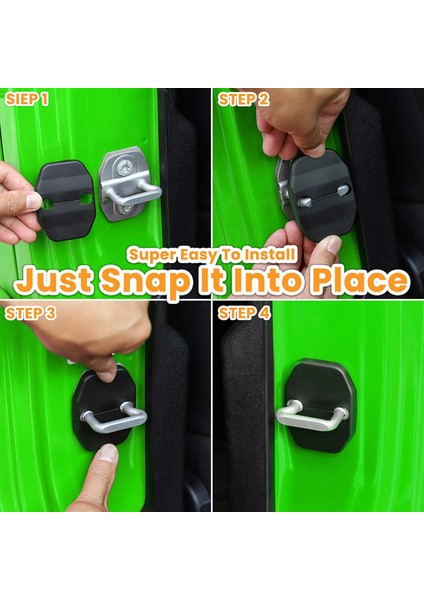 Kapı Kilidi Jeep Wrangler Için Koruma Döşeme Jk 2011-2017 Dodge Chrysler Için Grand Cherokee, Siyah (Yurt Dışından) modelleri