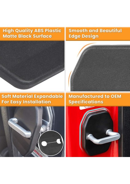 Kapı Kilidi Jeep Wrangler Için Koruma Döşeme Jk 2011-2017 Dodge Chrysler Için Grand Cherokee, Siyah (Yurt Dışından) fırsatları