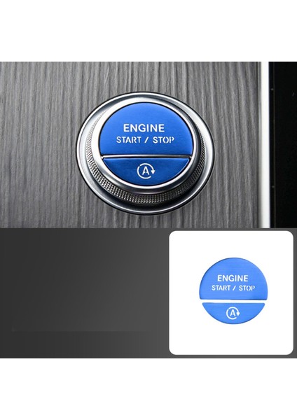 Araba Iç Bir Anahtar Başlangıç ​​far El Freni Kapı Düğmesi Etiketi Mercedes-Benz C E Glc W206 W214 X254 Mavi (Yurt Dışından) modelleri