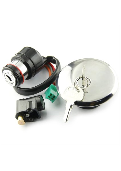 Motosiklet Ateşleme Anahtarı Yakıt Gaz Kapağı Koltuk Kilit Kilit Anahtar Kiti Suzuki GN125 Gn 125 1982-2001 (Yurt Dışından)