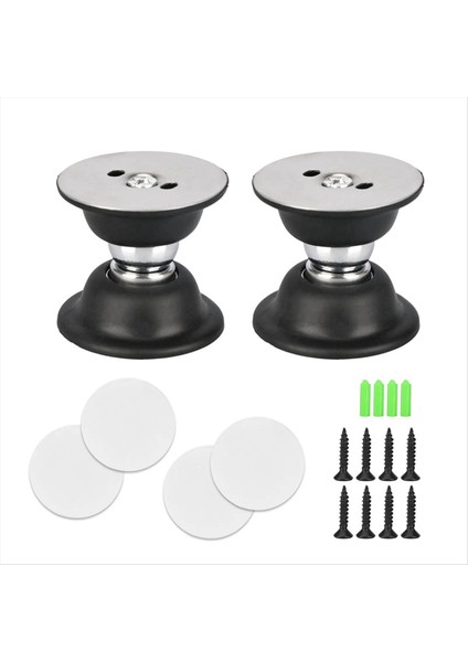 1 Çift Rv Manyetik Kapı Yakalama Ağır Hizmet Tipi Bagaj Kapısı Yakalama Tutucu Motosiklet Seyahat Römork Siyah (Yurt Dışından)