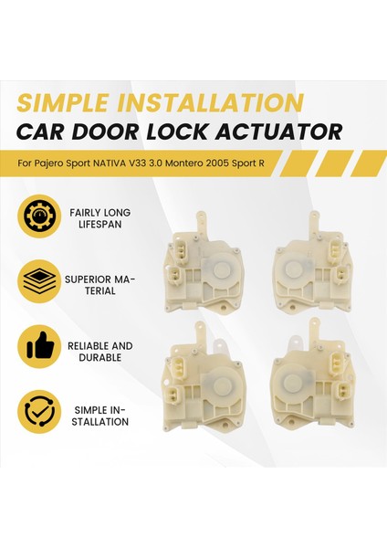 4pcs Ön Arka Sağ Kapı Kilidi Honda Civic Cr-V Accord Için Aktüatör Insight Odyssey S2000 72655-S5A-A01 (Yurt Dışından) fırsatları