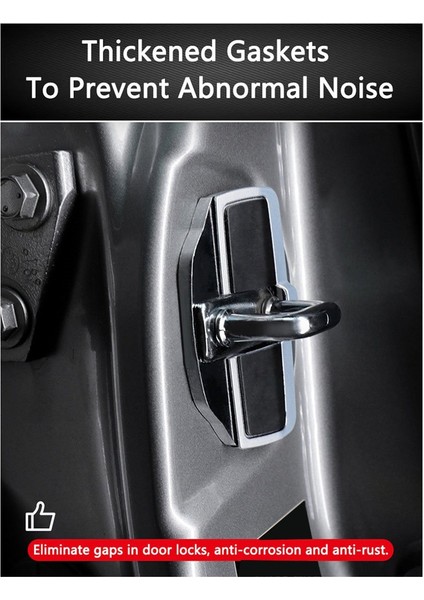 2set Araba Trd Kapı Stabilizatör Mandal Koruyucusu Land Cruiser LC200 LC300 Camry Corolla Yaris Kapı Kilit Toka Kapakları (Yurt Dışından) fırsatları