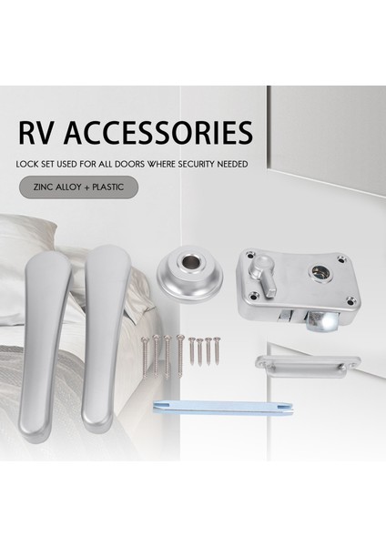 Rv Tuvalet Kapısı Kilidi Banyo Kapı Kilidi Karavan Tekne Kilit Kilidi Rv Aksesuarları (Yurt Dışından) fırsatları