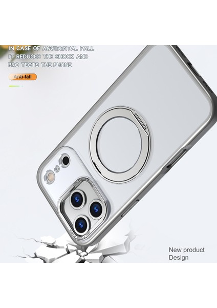 iPhone 17 Pro Max Için Magsafe Yüzük Tutucu Telefon Kılıfı (Yurt Dışından) modelleri
