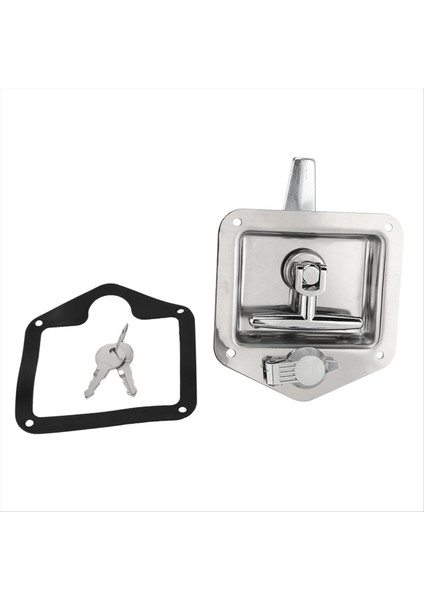 Rv Yat Kapısı Kilit Aksesuarları Paslanmaz Çelik Araç Kutusu Kilidi T-Toolbox Kilit Kamyon Kamyonu Için Rv Katlanır T-Toolbox Lock (Yurt Dışından)