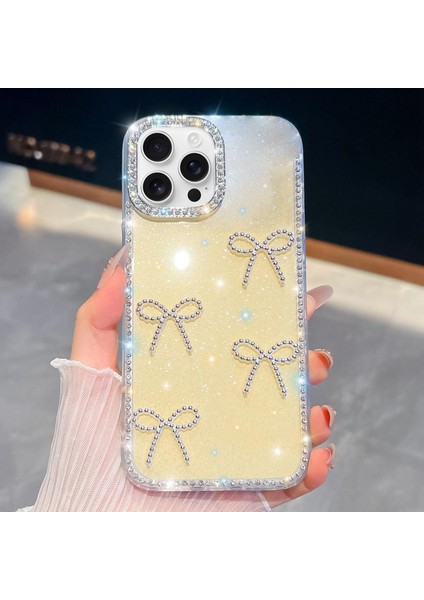 iPhone 15 Pro Max Için Yapay Elmas Tpu Telefon Kılıfı (Yurt Dışından)