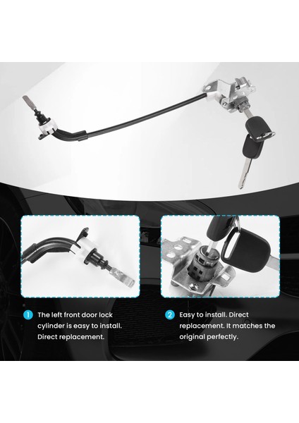 72185-SNA-A01 Araba Ön Sol Sürücü Kapı Kilit Silindir Kablosu Honda Civic 4 Kapılar Için Uygun 2 Anahtar 2006-2011 (Yurt Dışından) indirimleri
