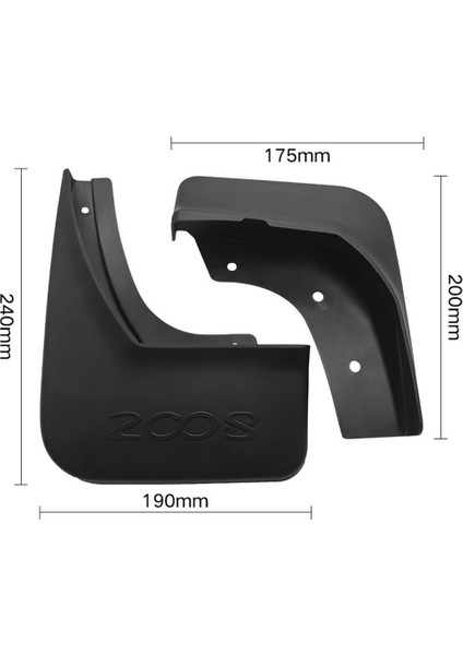 Peugeot 2008 Için Mudflap 2013-2019 Çamurluk Çamur Flaps Guard Splash Flep Mudguard Aksesuarları (Yurt Dışından) indirimleri