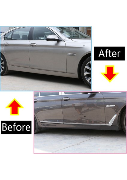 1paır Krom Paslanmaz Çelik Araç Tarafı Çamurluk Trim Aksesuarları Bmw 5 Serisi F10 520LI 525LI 530 535LI 2011-2017 (Yurt Dışından) modelleri