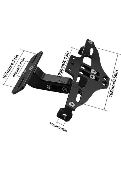 Evrensel Motosiklet Çamurluk Eliminator Motosiklet Plaka Tutucu Çamurluk Eliminator Arka Kuyruk Işık Braketi Siyah (Yurt Dışından) fırsatları