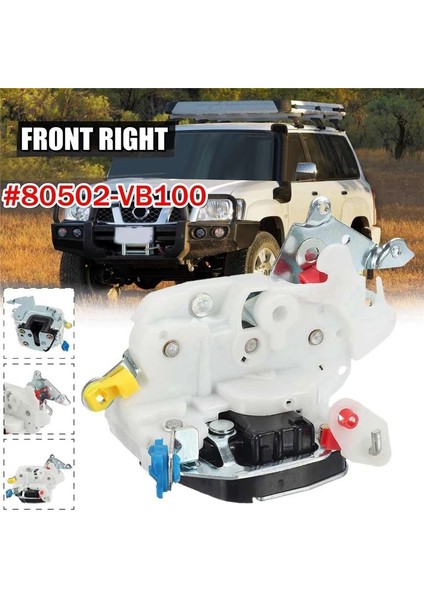 Ön Sürücü Yan Kapı Kilidi Aktüatörü Nissan Devriyesi Için 80502-VB100 Tüm Gu Y61 1997-2013 Merkez Kapı Baharatı Mandal (Yurt Dışından) fırsatları