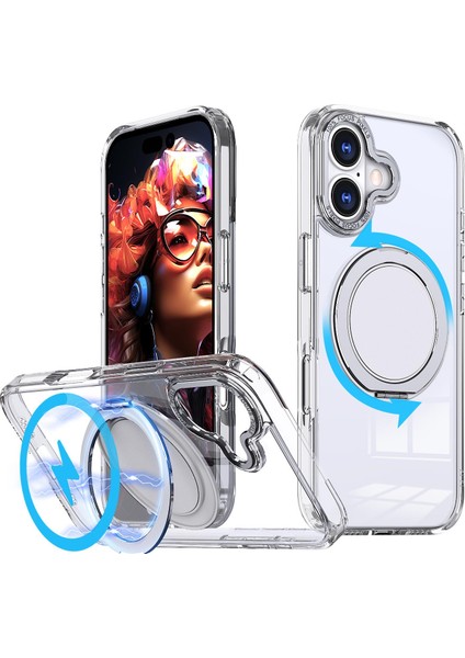 iPhone 17 Için Magsafe Manyetik Tutucu Telefon Kılıfı (Yurt Dışından)