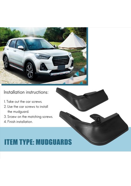 4pcs Toyota Için Çamurlu Rocky Rocky 2020-2021 Çamurluk Çamur Flaps Guard Splash Flep Mudguard Aksesuarları (Yurt Dışından) indirimleri